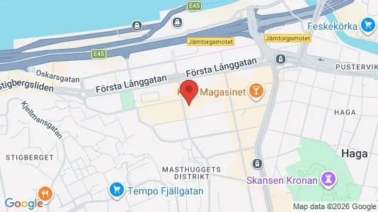 Lägenheter att hyra i Göteborg Centrum - kort over placeringen