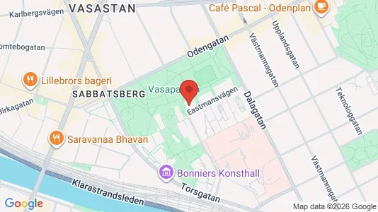 Lägenheter att hyra i Vasastan - kort over placeringen