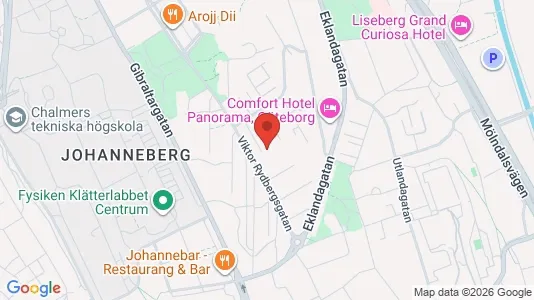 Lägenheter att hyra i Johanneberg - kort over placeringen