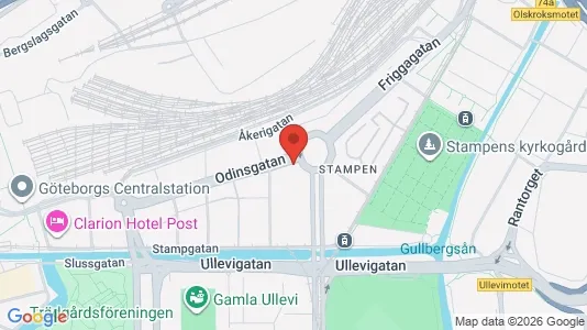 Lägenheter att hyra i Göteborg Centrum - kort over placeringen