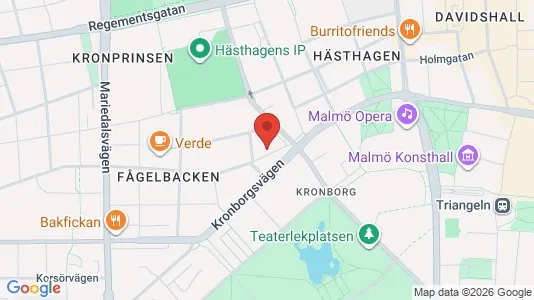 Lägenheter att hyra i Malmö Centrum - kort over placeringen