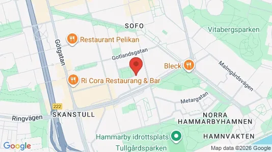 Lägenheter att hyra i Södermalm - kort over placeringen