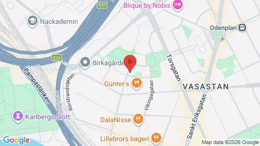 Lägenheter att hyra i Vasastan - kort over placeringen