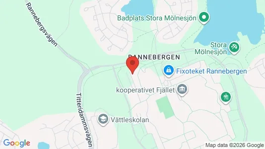 Lägenheter att hyra i Angered - kort over placeringen