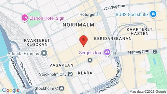 Lägenheter att hyra i Stockholm Innerstad - kort over placeringen