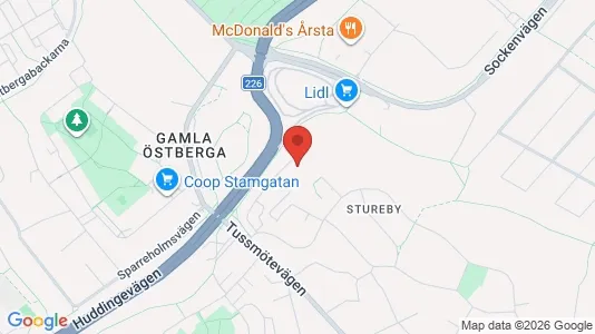 Lägenheter att hyra i Söderort - kort over placeringen