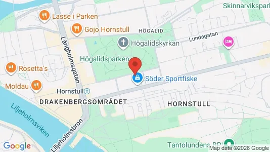 Lägenheter att hyra i Södermalm - kort over placeringen