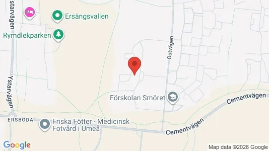 Lägenheter att hyra i Umeå - kort over placeringen