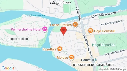 Lägenheter att hyra i Södermalm - kort over placeringen