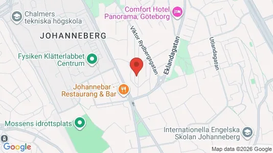 Lägenheter att hyra i Johanneberg - kort over placeringen