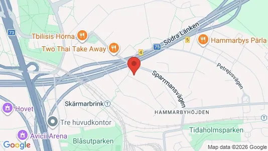 Lägenheter att hyra i Söderort - kort over placeringen