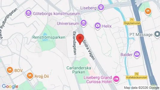 Lägenheter att hyra i Johanneberg - kort over placeringen