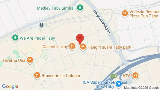 Lägenheter att hyra i Täby - kort over placeringen