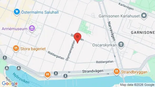 Lägenheter att hyra i Östermalm - kort over placeringen