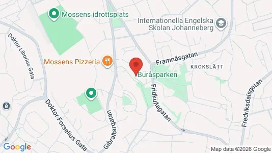 Lägenheter att hyra i Johanneberg - kort over placeringen