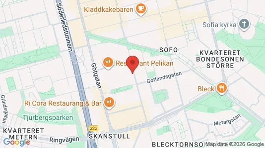 Lägenheter att hyra i Södermalm - kort over placeringen