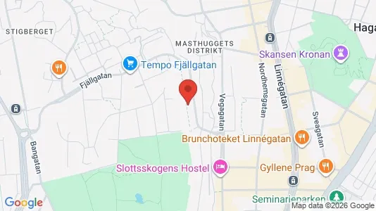 Lägenheter att hyra i Majorna-Linné - kort over placeringen