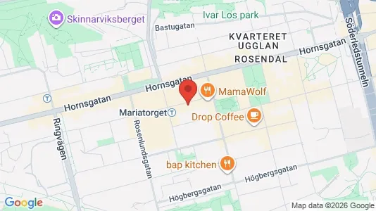 Lägenheter att hyra i Södermalm - kort over placeringen
