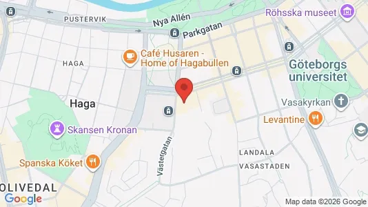 Lägenheter att hyra i Göteborg Centrum - kort over placeringen