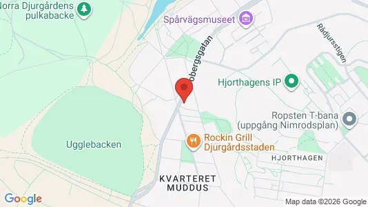 Lägenheter att hyra i Gärdet/Djurgården - kort over placeringen