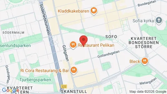Lägenheter att hyra i Södermalm - kort over placeringen