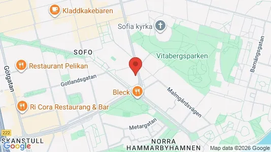 Lägenheter att hyra i Södermalm - kort over placeringen