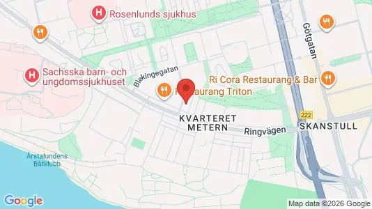 Lägenheter att hyra i Södermalm - kort over placeringen