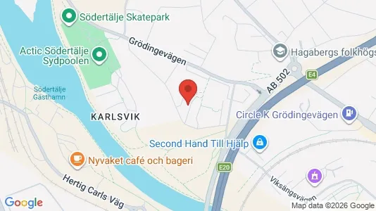 Lägenheter att hyra i Södertälje - kort over placeringen