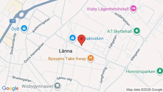 Lägenheter att hyra i Gotland - kort over placeringen