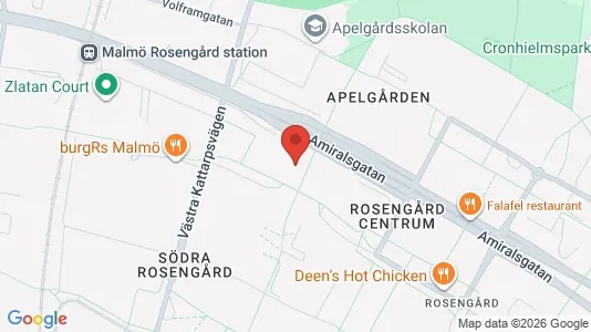 Lägenheter att hyra i Rosengård - kort over placeringen