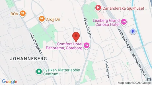 Lägenheter att hyra i Johanneberg - kort over placeringen