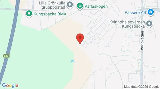 Lägenheter att hyra i Kungsbacka - kort over placeringen