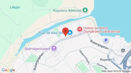 Lägenheter att hyra i Gärdet/Djurgården - kort over placeringen