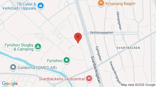 Lägenheter att hyra i Uppsala - kort over placeringen