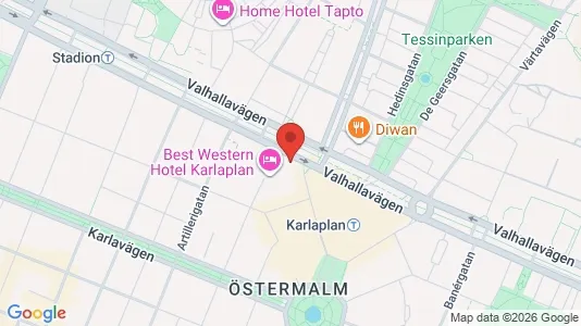 Lägenheter att hyra i Östermalm - kort over placeringen