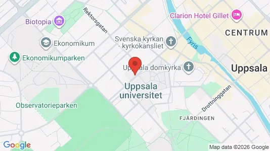 Lägenheter att hyra i Uppsala - kort over placeringen