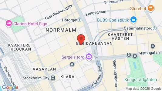 Lägenheter att hyra i Stockholm Innerstad - kort over placeringen