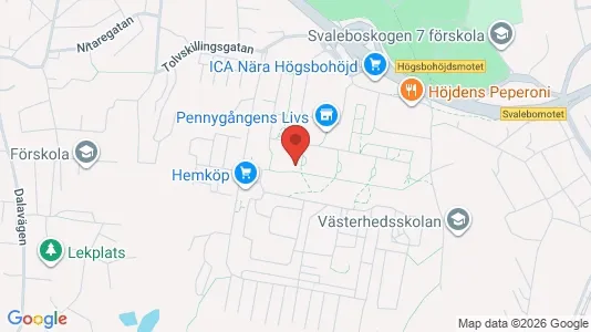 Lägenheter att hyra i Majorna-Linné - kort over placeringen
