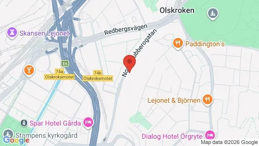 Lägenheter att hyra i Örgryte-Härlanda - kort over placeringen