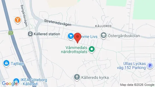 Lägenheter att hyra i Mölndal - kort over placeringen