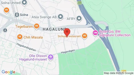 Lägenheter att hyra i Solna - kort over placeringen