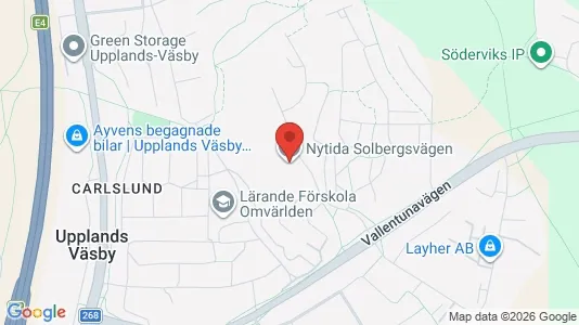 Lägenheter att hyra i Upplands Väsby - kort over placeringen