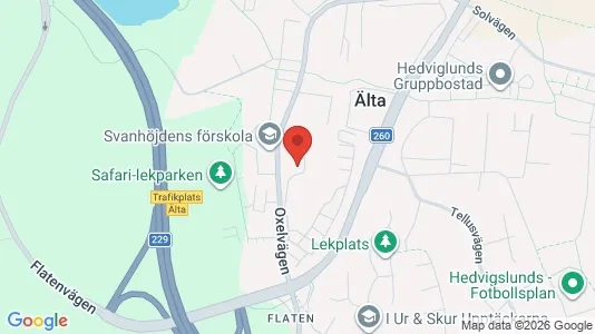 Lägenheter att hyra i Nacka - kort over placeringen