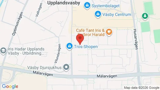 Lägenheter att hyra i Upplands Väsby - kort over placeringen