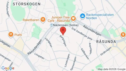 Lägenheter att hyra i Solna - kort over placeringen