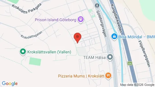 Lägenheter att hyra i Mölndal - kort over placeringen