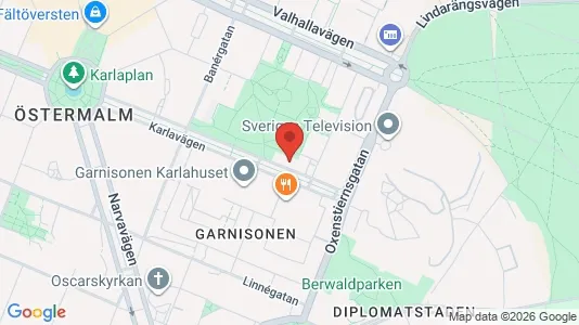 Lägenheter att hyra i Östermalm - kort over placeringen