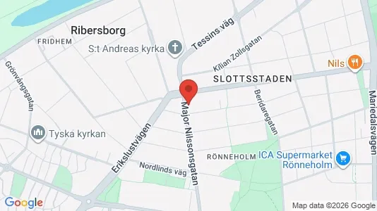 Lägenheter att hyra i Malmö Centrum - kort over placeringen