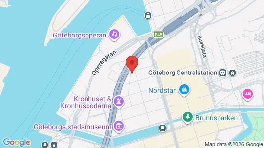 Lägenheter att hyra i Göteborg Centrum - kort over placeringen
