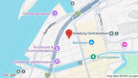 Lägenheter att hyra i Göteborg Centrum - kort over placeringen